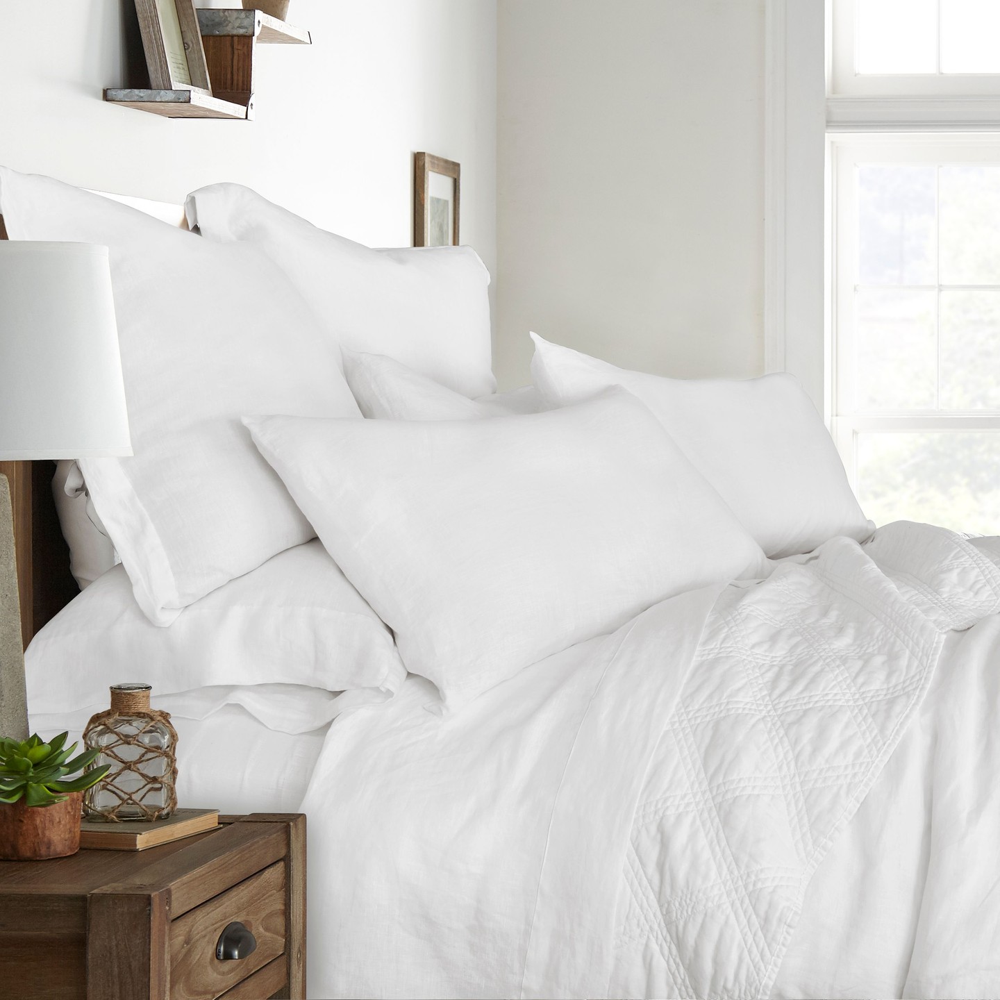 Levtex Washed Linen Sheet Set